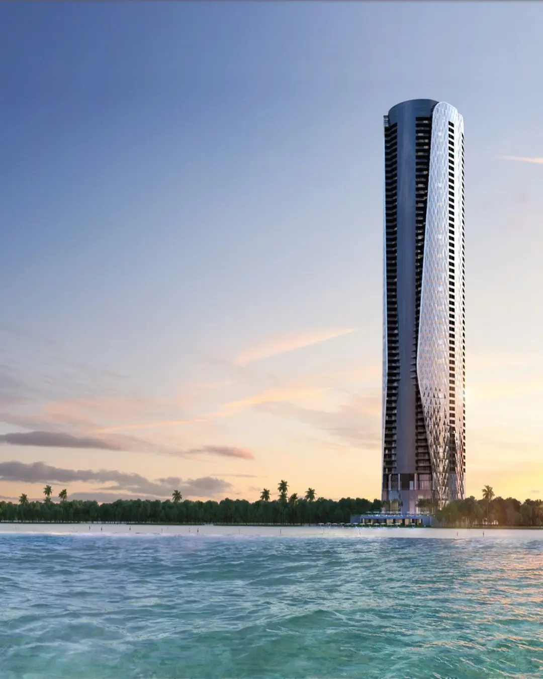 Fachada frente al mar de Bentley Residences